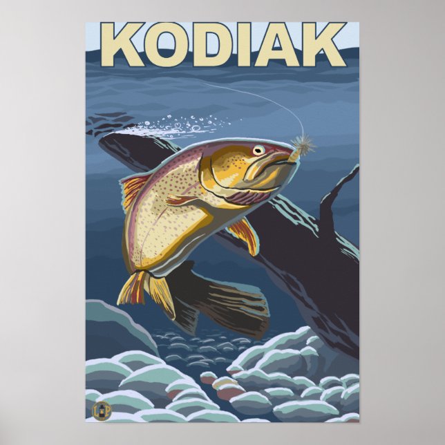 Affiches Kodiak, section transversale de la truite fardée d (Devant)