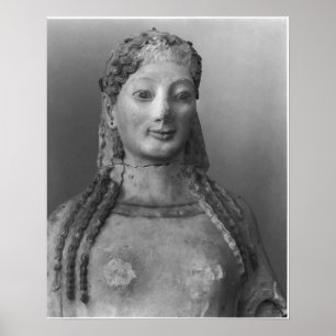 Affiches Kore connu sous le nom de Kore portant un peplos