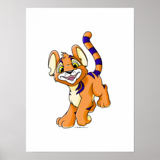 Affiches Kougra orange aventurière