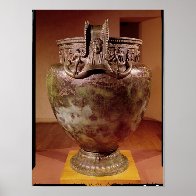 Affiches Krater, de la tombe d'une princesse de Vix (Devant)