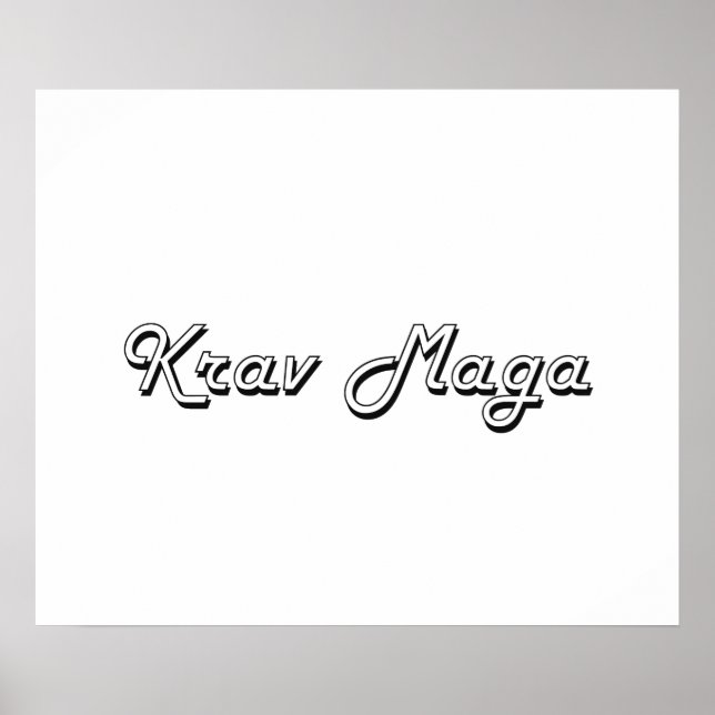 Affiches Krav Maga Classic Retro Design (Devant)