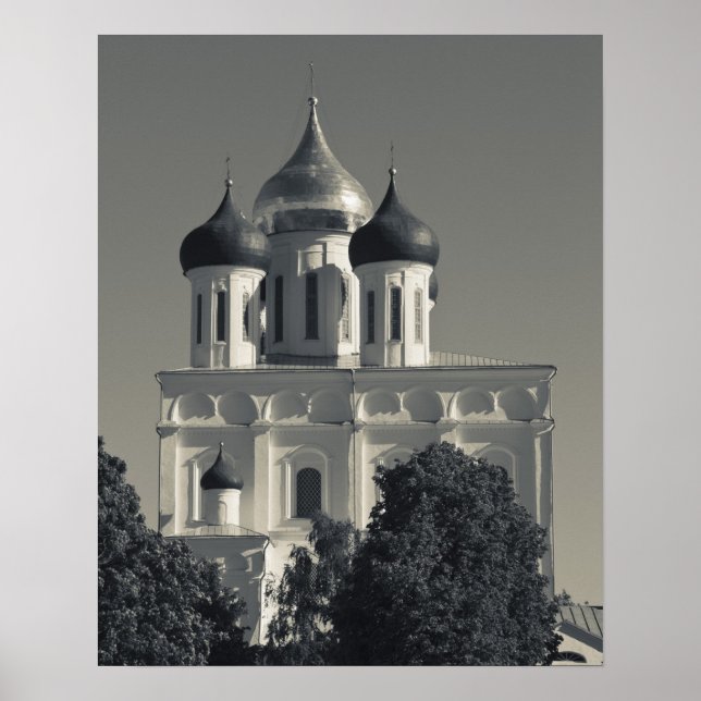 Affiches Kremlin de Pskov et cathédrale de la Trinité (Devant)