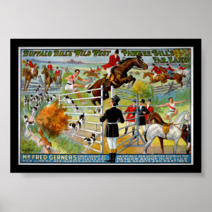 Affiches KRW Buffalo Bill et exposition de Bill de Pawnee