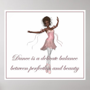 Affiches KRW Danse, Beauté, Perfection Ballerina Imprimer