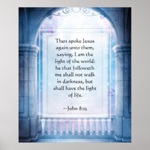 Affiches KRW Jésus est la lumière de l'affiche du monde