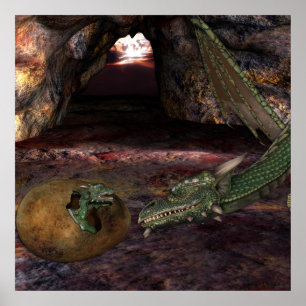 Affiches KRW Mother and Child Dragon Fantasy