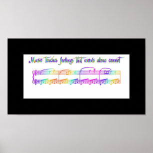 Affiches KRW Music touche les sentiments Rainbow