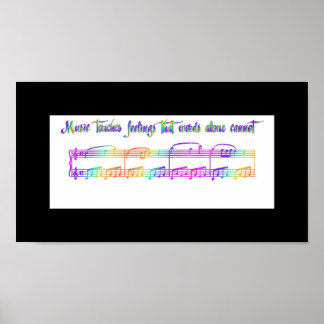 Affiches KRW Music touche les sentiments Rainbow