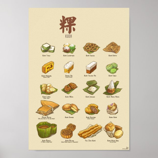 Affiches Kueh | 粿 III (A4) (Devant)