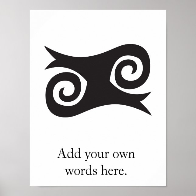 Affiches KWATAKYE ATIKO Symbole de la bravoure et de l'intr (Devant)