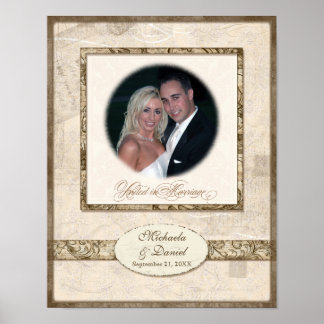 Affiches L743 11x14 Cadeau Mariage personnalisé avec photo