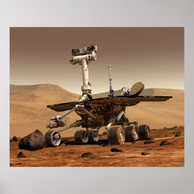 Affiches L'"esprit" Mars Rover de la NASA (Devant)