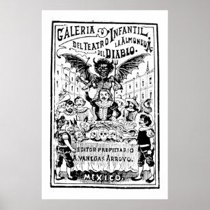 Affiches La Almoned del Diablo par José Guadalupe Posada