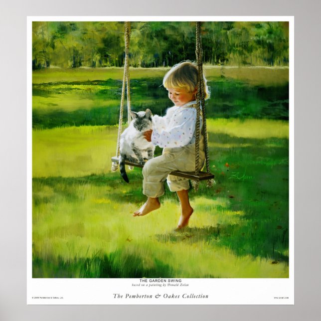 Affiches La Balançoire du Jardin (Devant)