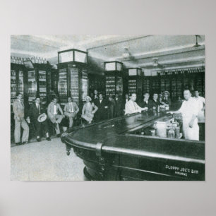 Affiches La barre de Joe désordonné, La Havane, Cuba