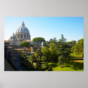 Affiches La basilique Saint-Pierre, Cité du Vatican, Rome,