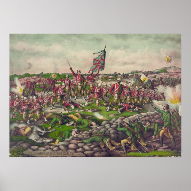 Affiches La bataille de Belmont dans la guerre des Boers en (Devant)