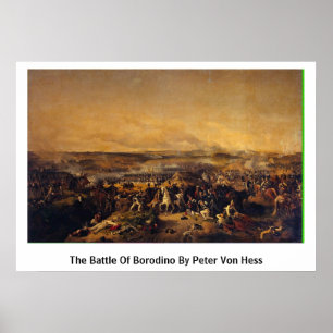 Affiches La bataille de Borodino par Peter Von Hess