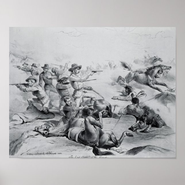 Affiches La bataille Dernière du général Custer (Devant)