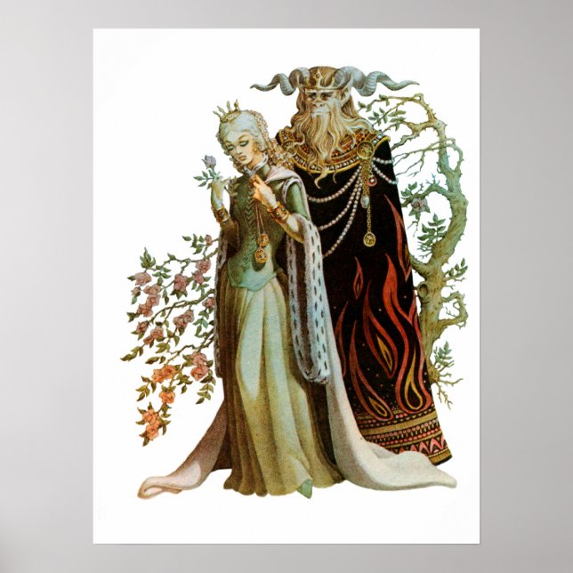 Affiches La Belle et la Bête Imprimé (Devant)