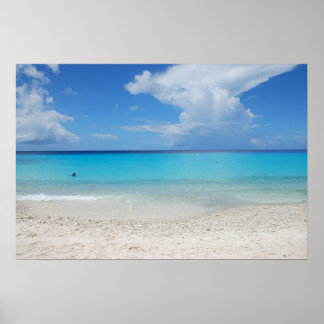 Affiches La belle plage de Kenepa Grandi à Curacao