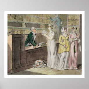 Affiches La bibliothèque ambulante (à l'encre et la semaine