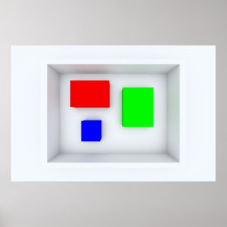 Affiches La boîte de couleurs