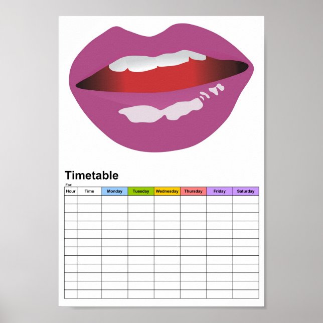 Affiches La Bouche / Bouche / Horaire (Devant)