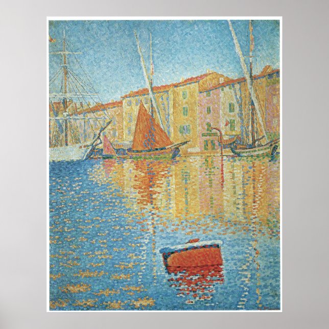 Affiches La Bouée Rouge, Saint-Tropez, Paul Signac (Devant)