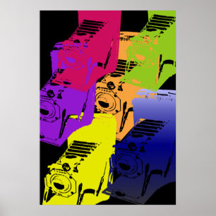 Affiches la caméra - sombre