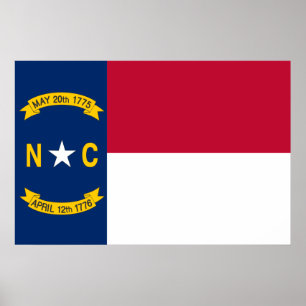 Affiches La Caroline du Nord, Etats-Unis
