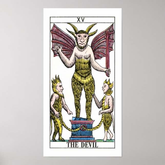 Affiches La Carte de tarot (Devant)