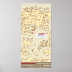 Affiches La carte des réseaux sociaux 2010