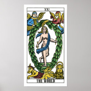 Affiches La carte World Tarot
