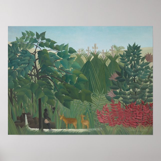Affiches La Cascade de Henri Rousseau, Beaux-arts anciens (Devant)