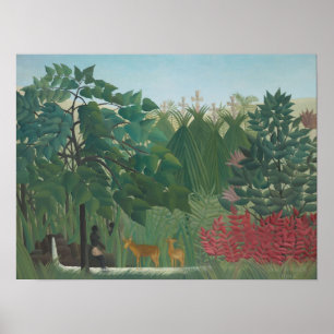 Affiches La Cascade de Henri Rousseau, Vintage Fine Art