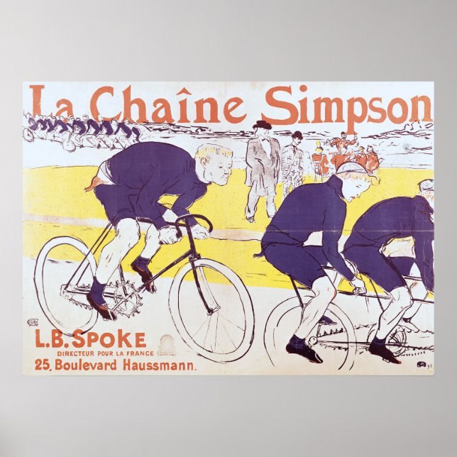 Affiches La chaîne Simpson, 1896 (Devant)