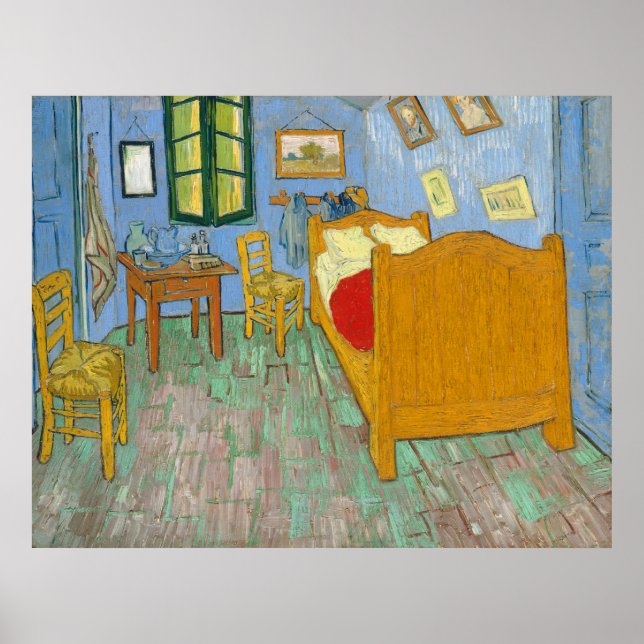 Affiches La chambre à coucher - Vincent van Gogh (1889) (Devant)