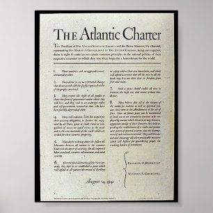 Affiches La Charte de l'Atlantique