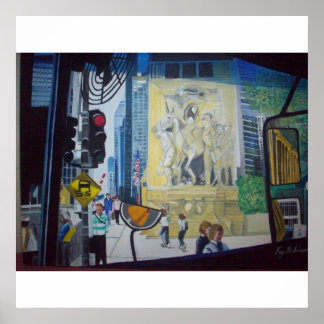 Affiches La Chicago Michigan Ave. Pont