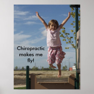 Affiches La chiropratique me fait voler