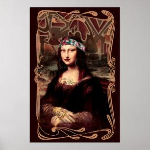 Affiches La Chola Mona Lisa