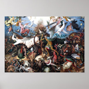 Affiches La chute des anges rebelles par Pieter Bruegel