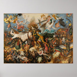 Affiches La chute des anges rebelles - Pieter Bruegel 1562