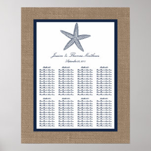 Affiches La collection de mariages de la marine Starfish Bu