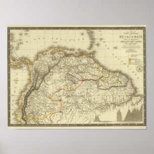 Affiches La Colombie, Guyane française française