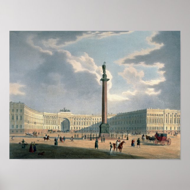 Affiches La colonne Alexander et le quartier général de l'A (Devant)