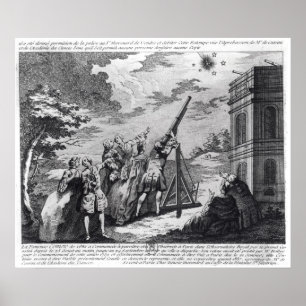 Affiches La comète de Halley observée en 1759 par Cassini
