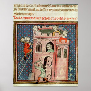 Affiches La construction de la tour de Babel