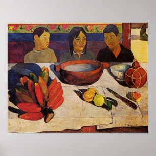 Affiches "La copie de Paul Gauguin de repas" -